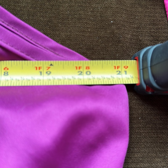 R. Marks New York Pink/Purple Delicate Satin Sleeveless Blouse Bow/Cut Out Sz.1X - Picture 12 of 13